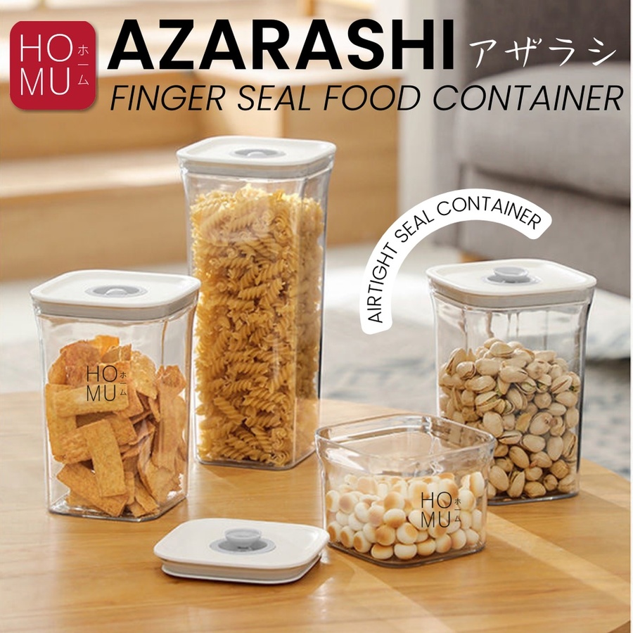 HOMU AZARASHI – Toples Storage Penyimpanan Anti Lempem Kotak Makanan Food Container 500mL