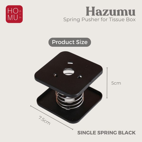 HOMU HAZUMU Spring Pusher for Tissue Box Pegas Dorong Penyangga Dalam Kotak Tisu
