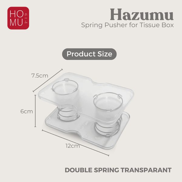 HOMU HAZUMU Spring Pusher for Tissue Box Pegas Dorong Penyangga Dalam Kotak Tisu