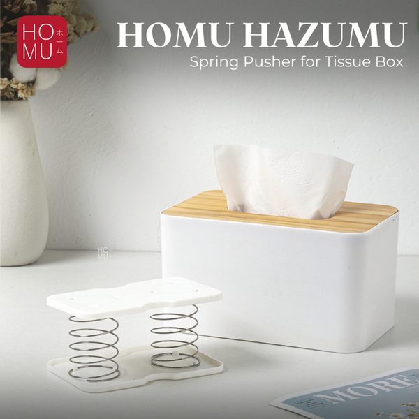 HOMU HAZUMU Spring Pusher for Tissue Box Pegas Dorong Penyangga Dalam Kotak Tisu