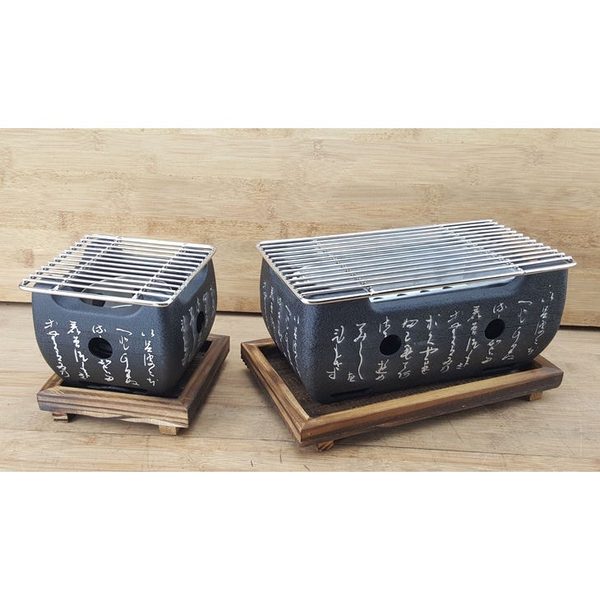 HOMU HIBACHI ROUND Panggangan Arang Mini Portable untuk Meja Brazier Table Top Japan Grill Bbq Stove