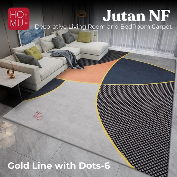 HOMU Jutan NF Karpet Aesthetic Ruang Tamu dan Kamar Tidur Decorative Living Room and BedRoom Carpet