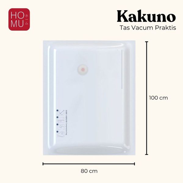HOMU KAKUNO Vacuum Compression Bag Kantong Plastik Vakum Kompresi Penyimpanan Pakaian Travel Bag