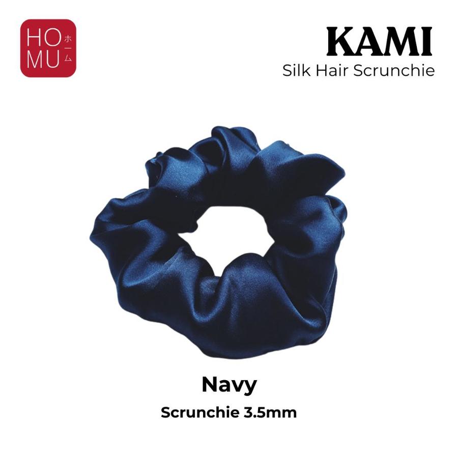 HOMU Kami Real Natural Silk Scrunchie For Hair Ikat Rambut 100% Sutera Asli Organik