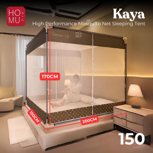 HOMU Kaya Tenda Tidur Nyenyak Kelambu anti Nyamuk Tiang Besi High Quality Mosquito Net Sleeping Tent