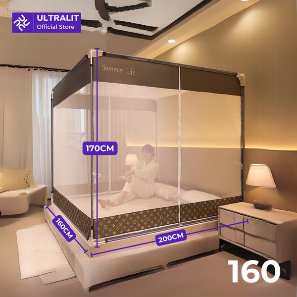 HOMU Kaya Tenda Tidur Nyenyak Kelambu anti Nyamuk Tiang Besi High Quality Mosquito Net Sleeping Tent