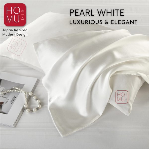 HOMU KUWAKINU 100% NATURAL MULBERRY SILK PILLOW CASE SARUNG BANTAL KEPALA SUTRA ORGANIK QUEEN SIZE