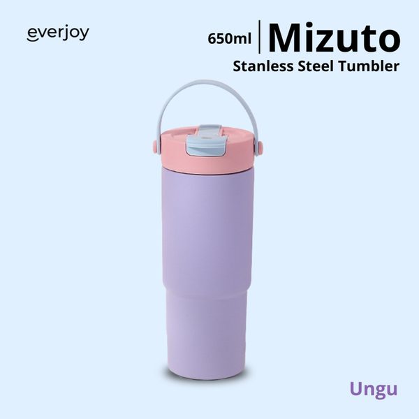 HOMU MIZUTO – Tumbler SUS316 Ceramic Coating 630ml Stenless Steel Insulasi Panas Dingin
