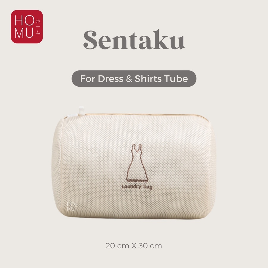 HOMU SENTAKU Laundry Net Bag Kantong Jaring Pelindung Cuci Baju Mesin Extra Tebal