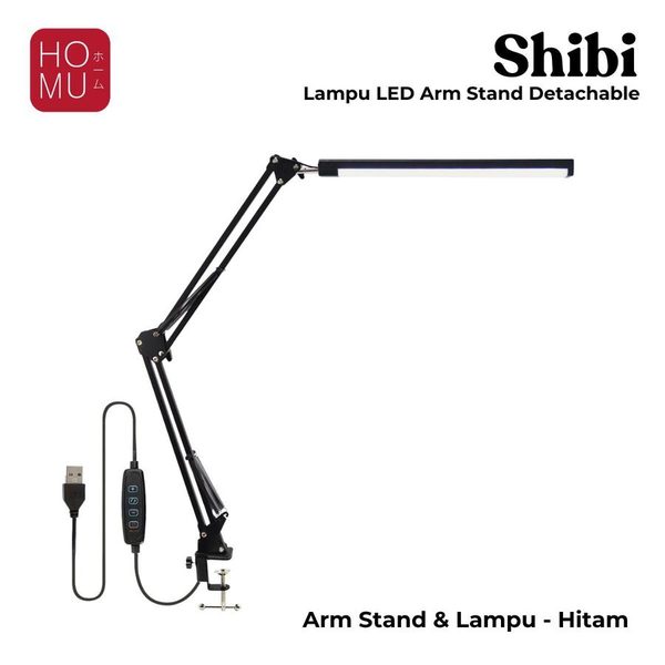 HOMU SHIBI Lampu LED Meja Super Terang untuk Arm Stand 3 Warna Detachable Table Lamp White 3 Color