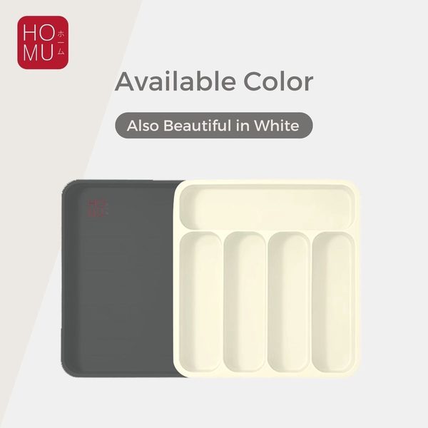 HOMU SHUNO L DRAWER CUTLERY ORGANIZER UTENSILS STORAGE PENYIMPANAN PERALATAN MAKAN SPATULA CUTLERY